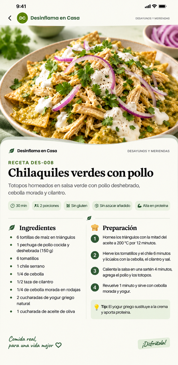 Cada receta, paso a paso